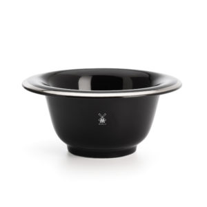 Shaving bowl in black porcelain
