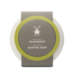 Shaving soap with aloe vera