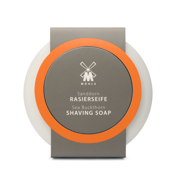 Shaving soap with sea buckthorn